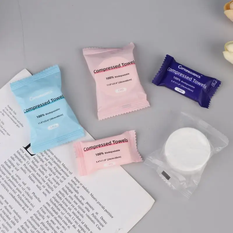 6/30 قطعة منشفة مضغوطة المتاح المحمولة ألياف النبات منشفة الوجه الأنسجة مناسبة للسفر التخييم صالونات التجميل الرياضية #6
