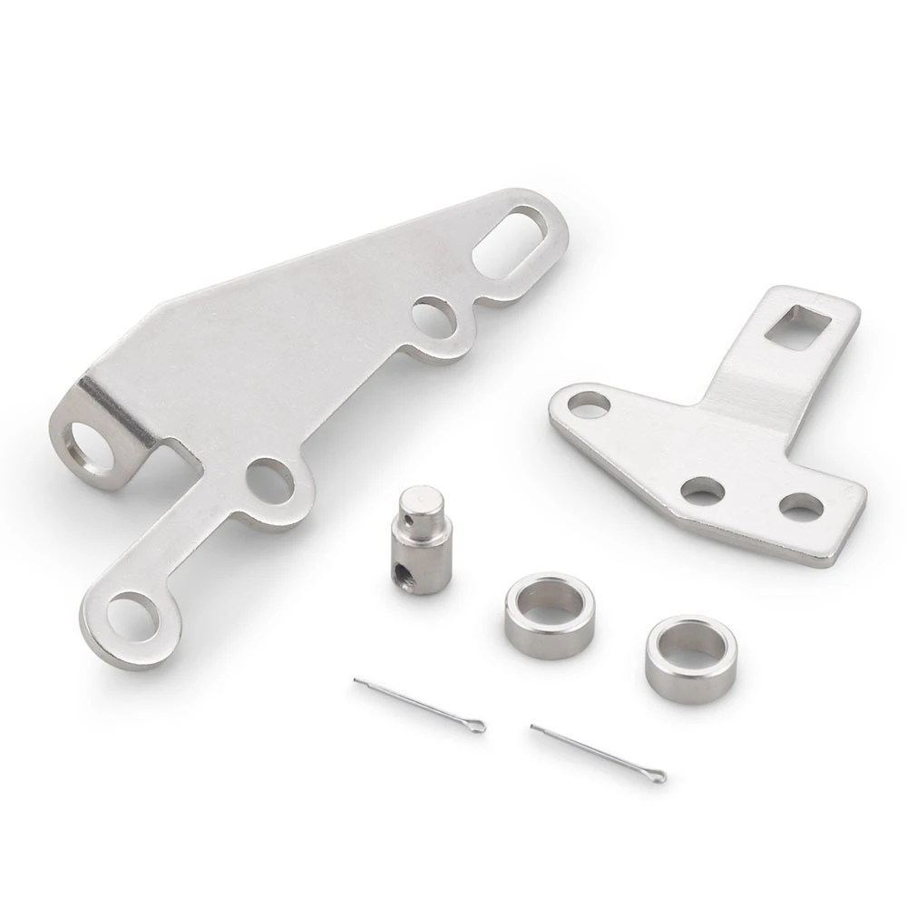 

New B&M 35498 Cable Bracket & Shift Lever Kit for GM Turbo TH400, TH350, TH250, 4L60E, 200-4R, 700R4 Automatic Transmissions