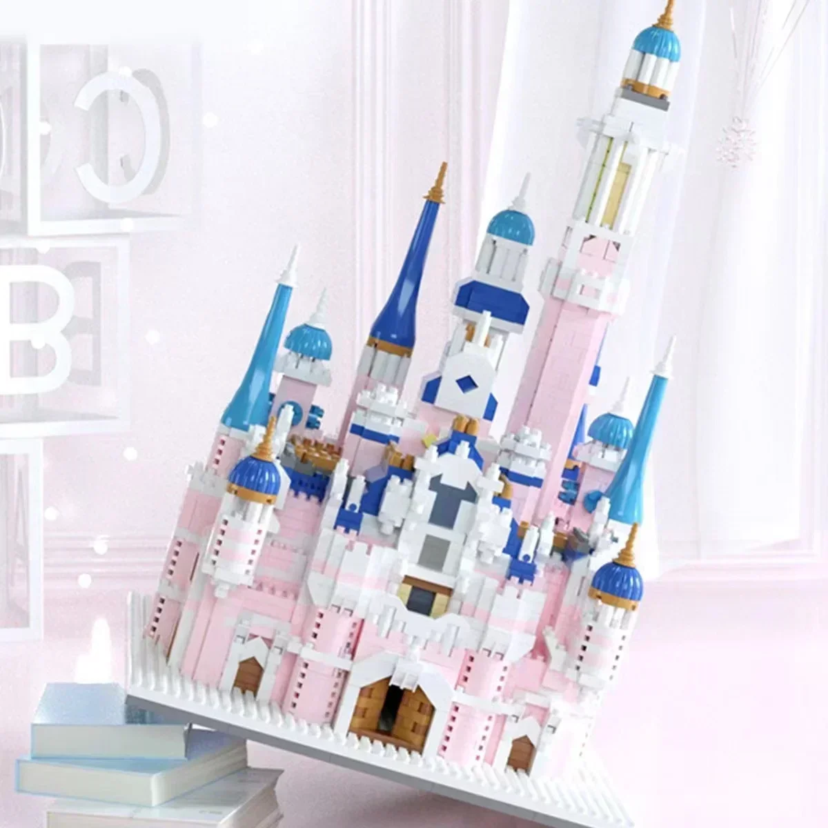 Dream Princess Castle Small Particle Block giocattolo di assemblaggio per bambini decorazione Desktop 3D regalo di compleanno per ragazzi e ragazze