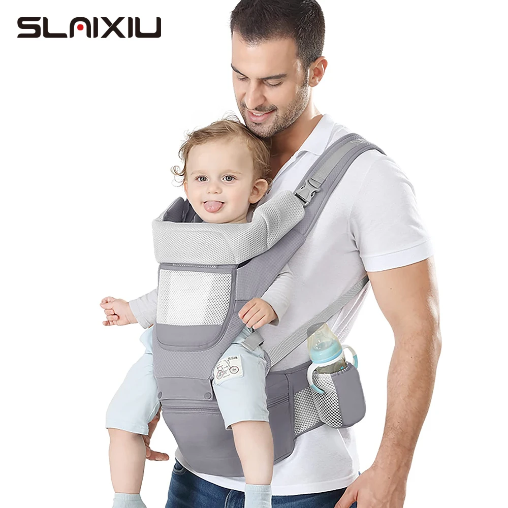 Baby Carrier Waist Stool With Storage Bag Kangaroo Shoulder Swaddle Sling Infant Kid Wrap Ergonomic Backpack Hipseat