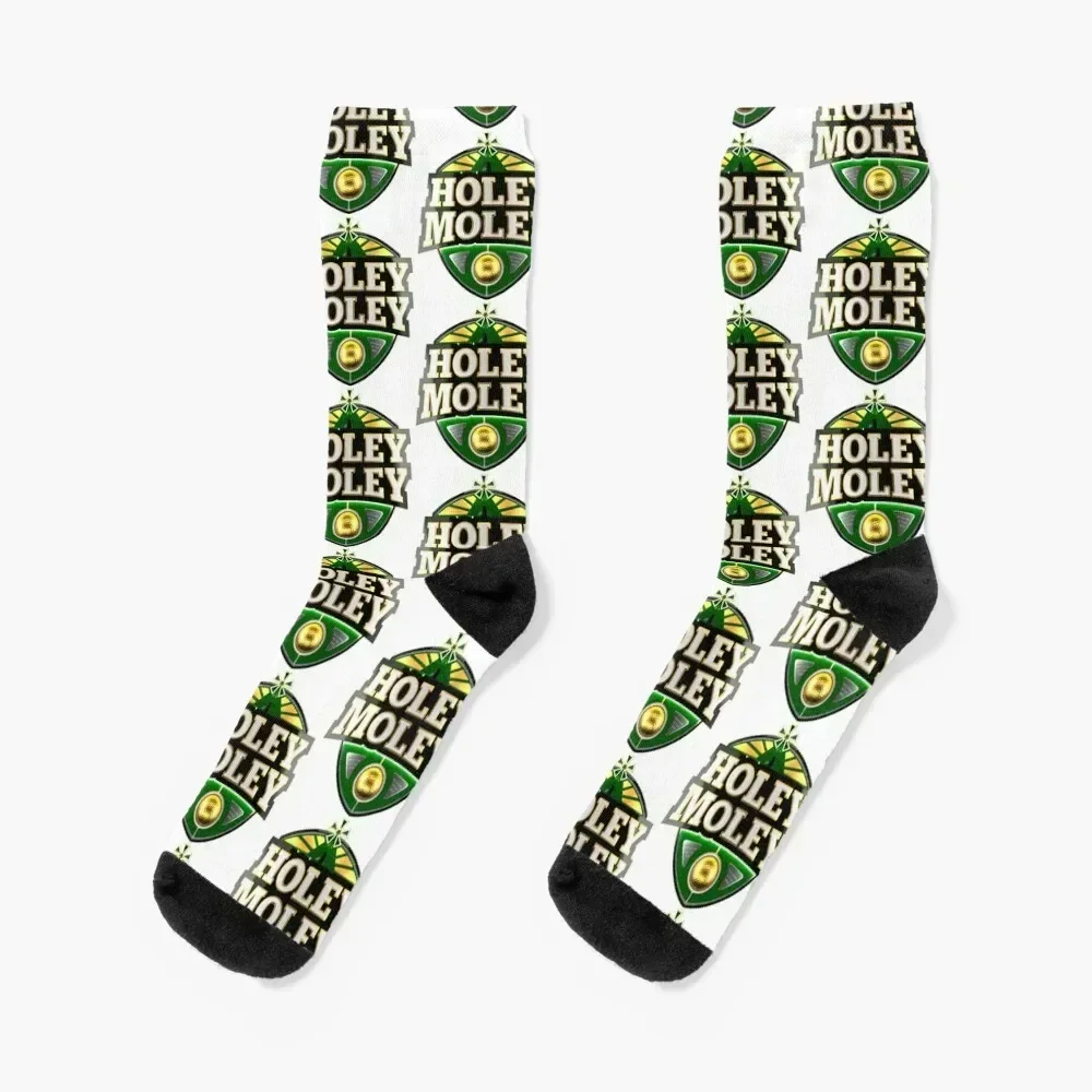 

Holey Moley Golf Socks moving stockings Antiskid soccer christmas stocking Rugby Luxury Woman Socks Men's