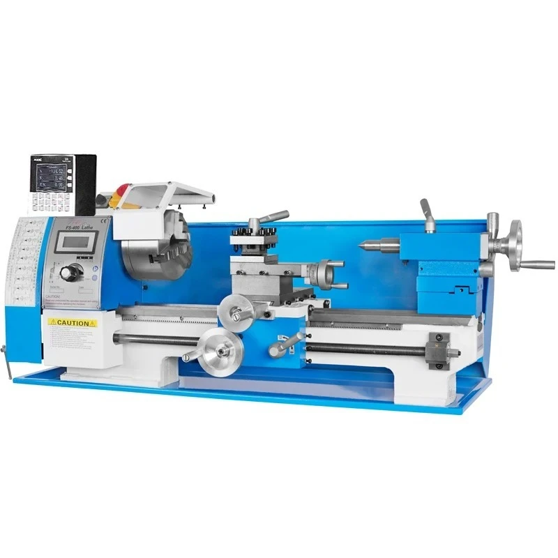 

For FS-400 1000W Mini Lathe Machine CE Approved Horizontal Bench Lathe For Metal & Wood 220V Medium Capacity Manual