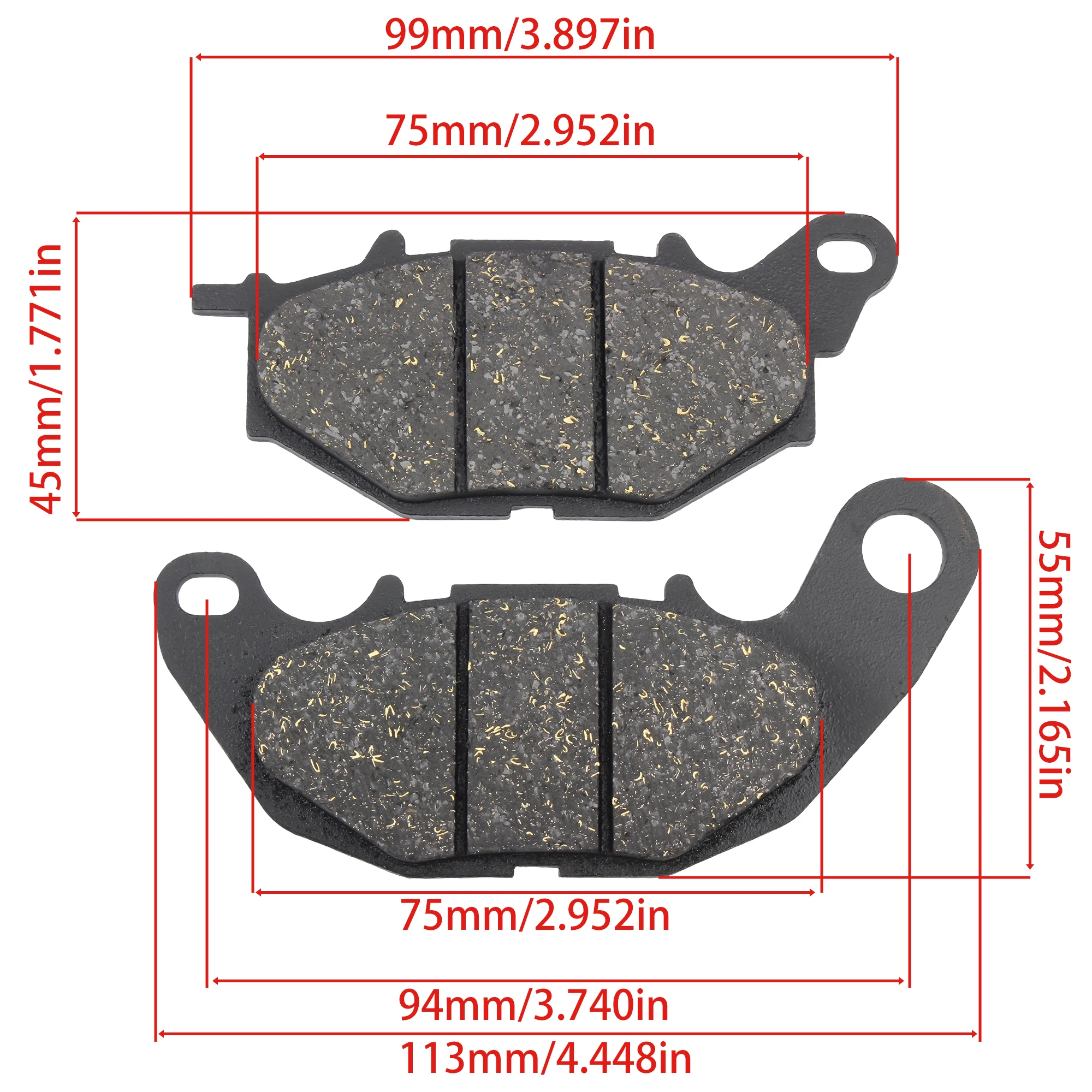 Motorcycle Front Rear Brake Pads For Yamaha -MAX 155 XMAX 300 NMAX N 2015 2016 2017 2018 2019 2020 2021 2022 Accessories