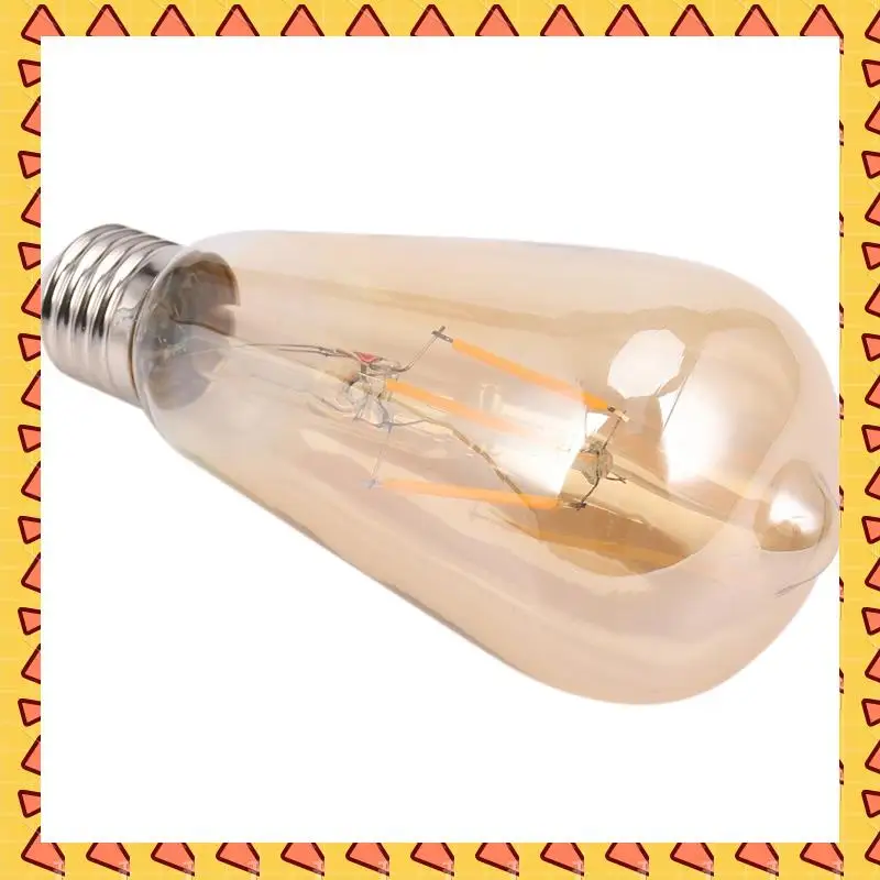 

A008 4X с регулируемой яркостью E27 4 Вт, ретро, винтажная нить накаливания ST64 COB, светодиодная лампа, цвет корпуса: золотая крышка