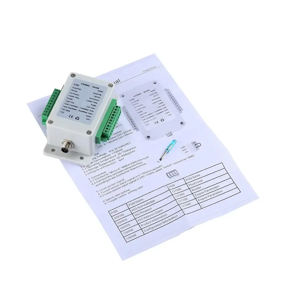 Matsutec NMEA2000 Converter Adapters CX5003 N2K Cables Sockets Multifunction Converter Connect Up to 5 Cables Lines Connector