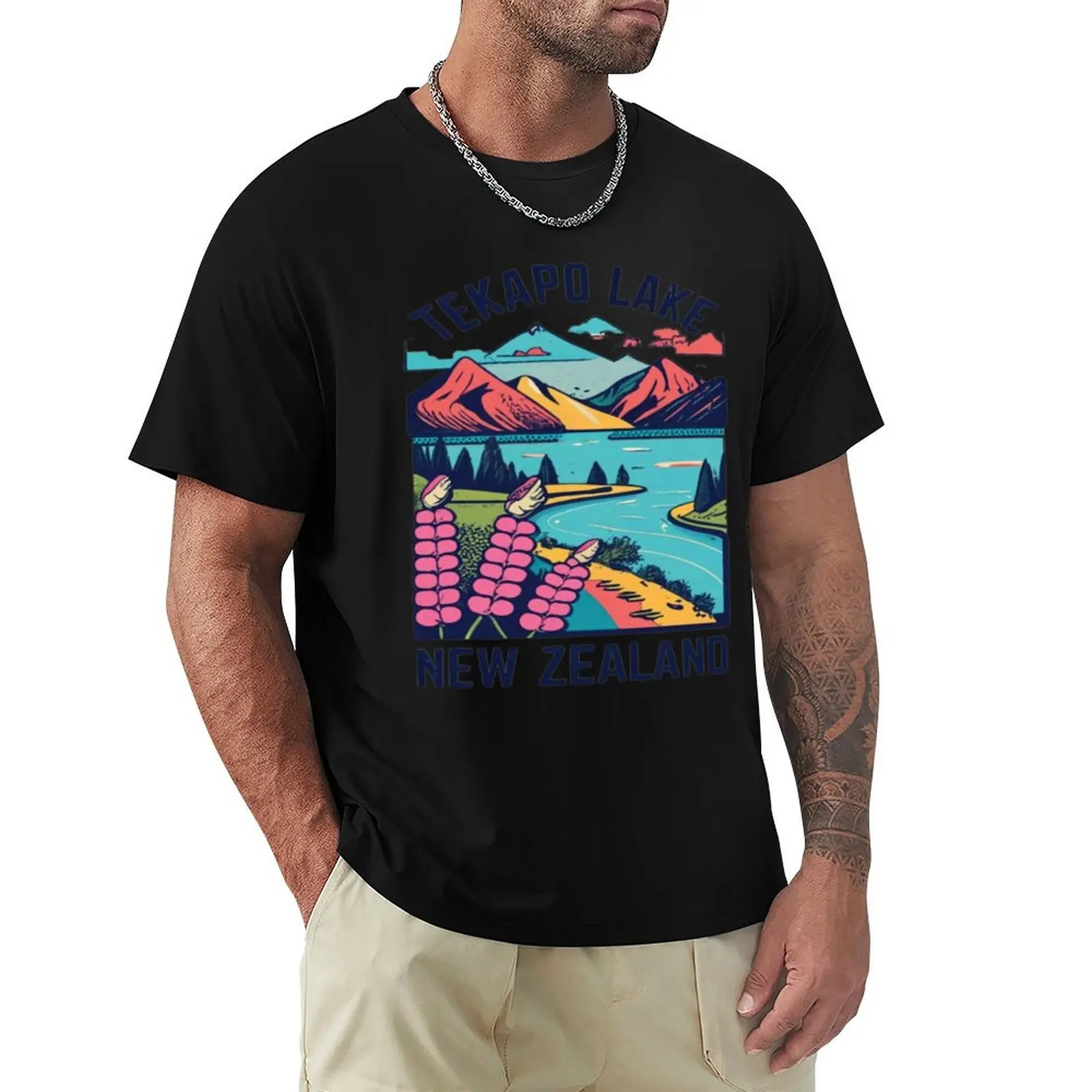 

Explore Lake Tekapo, Takapo Lake stargazing, Lake Side Lupins, Resorts, Tekapo Lake, Camping And Backpacking T-Shirt