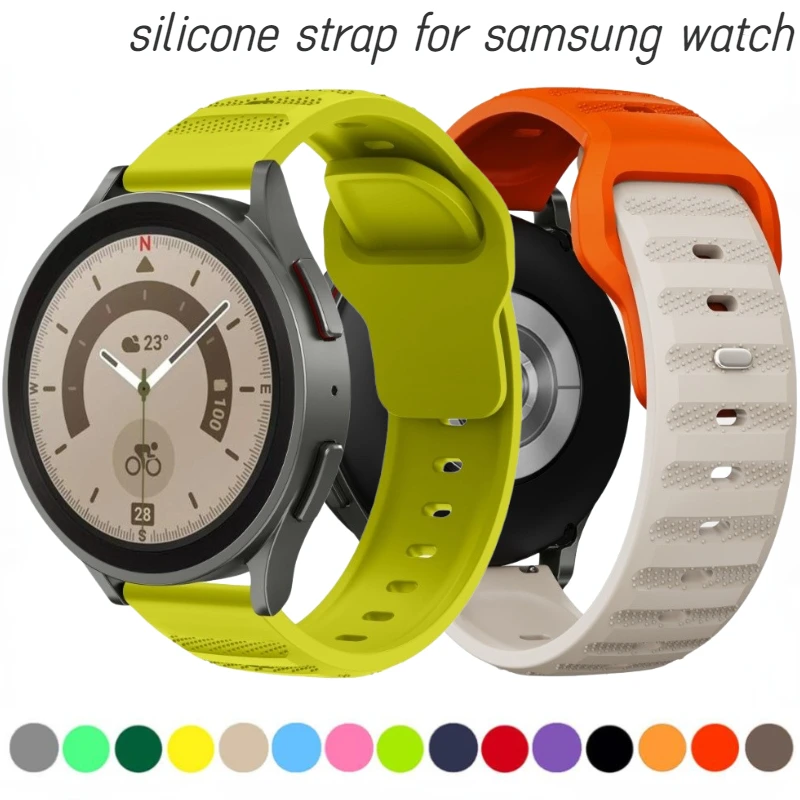 22mm 20mm Silicone Strap For Huawei Watch 4-3/GT3-2 Pro/2e Sports Bracelet band for Samsung Galaxy Watch 6/5/4 Amazfit GTR4/GTS4