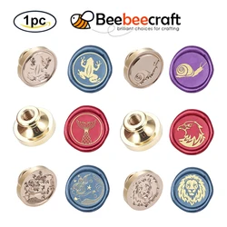 1PC Frog Wax Seal Stamp Head Sealing Wax Stamp Head Olny No Handle 25mm Animal Removable Brass Stamp Head for Wedding Invitation
