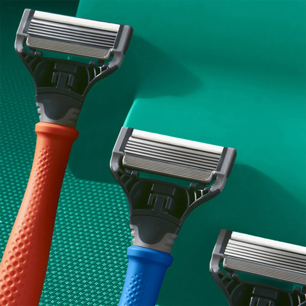 남성용 얼굴 청소 교체 블레이드, 수동 면도 예비 부품, 교체 부품, 2 개