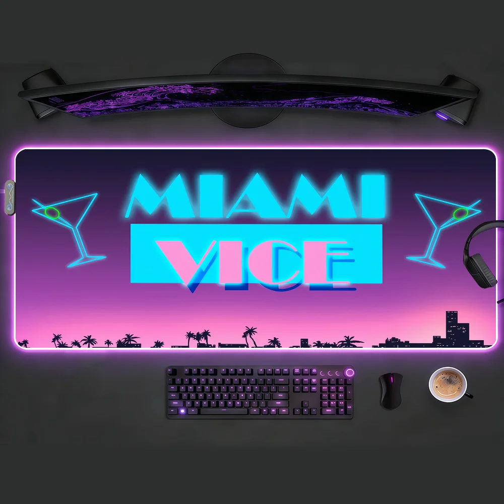 TV M-Miami V-Vice Mouse Pad RG - Rgb Keyboard Wrist Rest incelemesi ve fiyatı