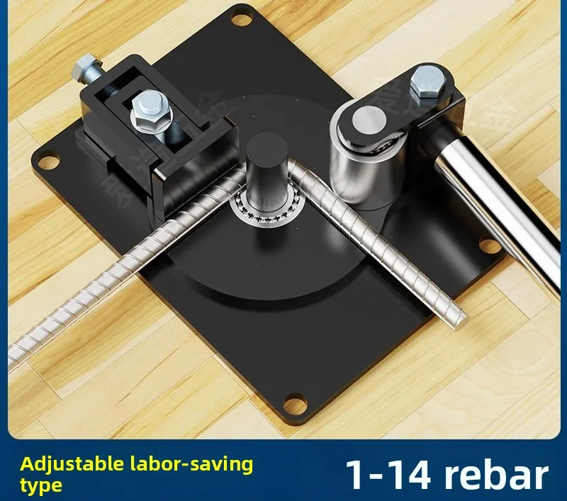 Small Manual Steel Bar Bending Machine, Flat Iron Bending Machine, Stirrup Artifact, Round Steel Bending Right Angle Hand Tools