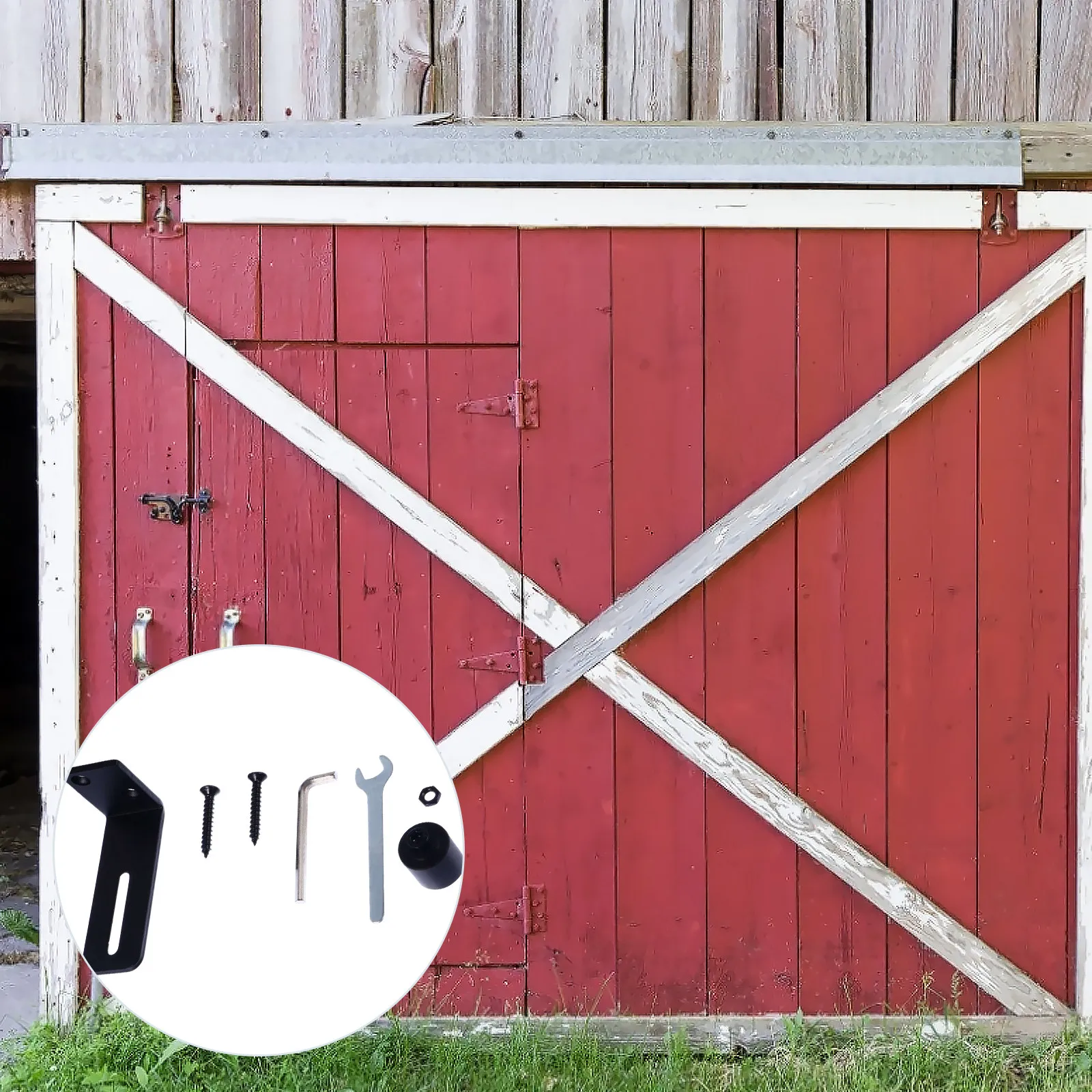 Adjustable Carbon Steel Barn Door Floor Guide with Design for Smooth Quiet Sliding No Floor Grooving Required Metal