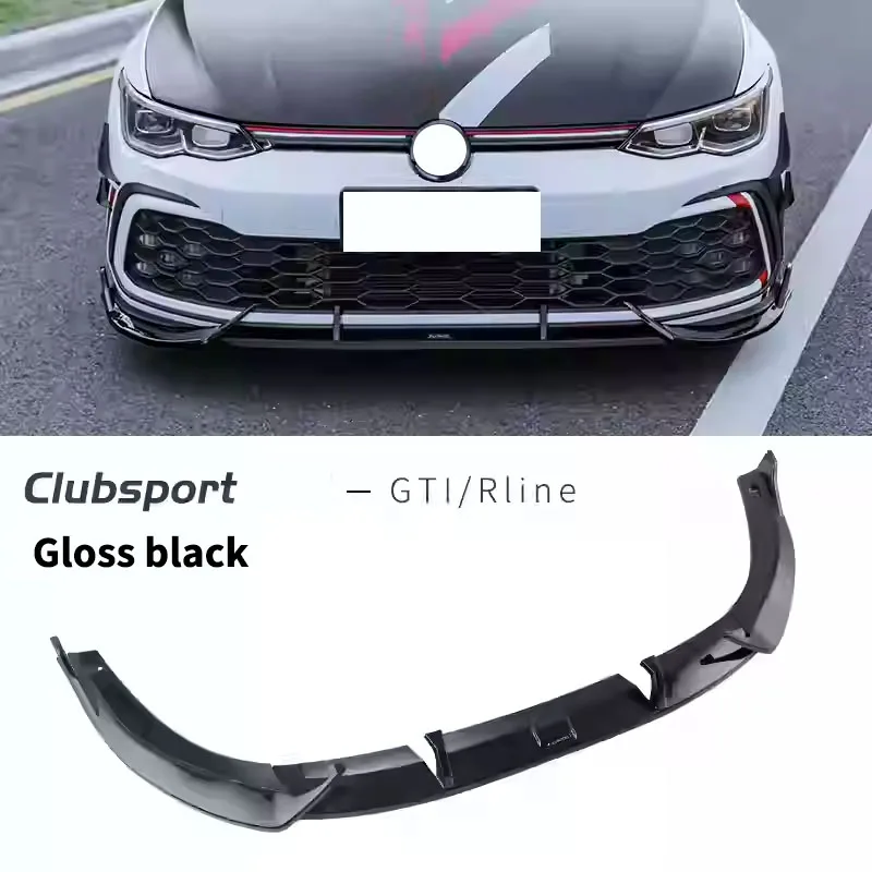 Voor Volkswagen Golf 8 MK8 GTI R-Lijn Pro 2021 2022 2023 Auto Voorste Lip Bumper Lip Splitter diffuser Spoiler Accessoires Body Kits