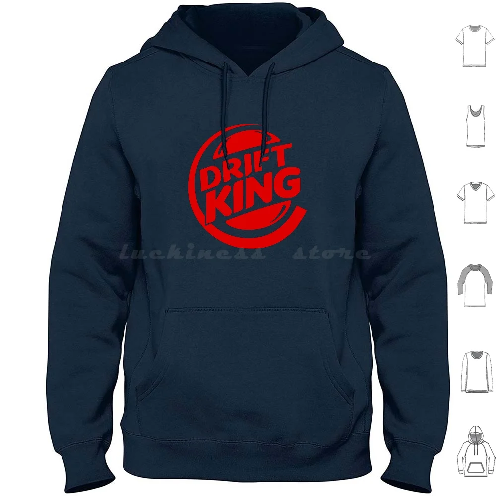 Drift King Red Hoodie cotton Long Sleeve Mitsubishi Rally Ralliart Sb Lancer Evo Evolution Mcrae Galli Wrc Tuning