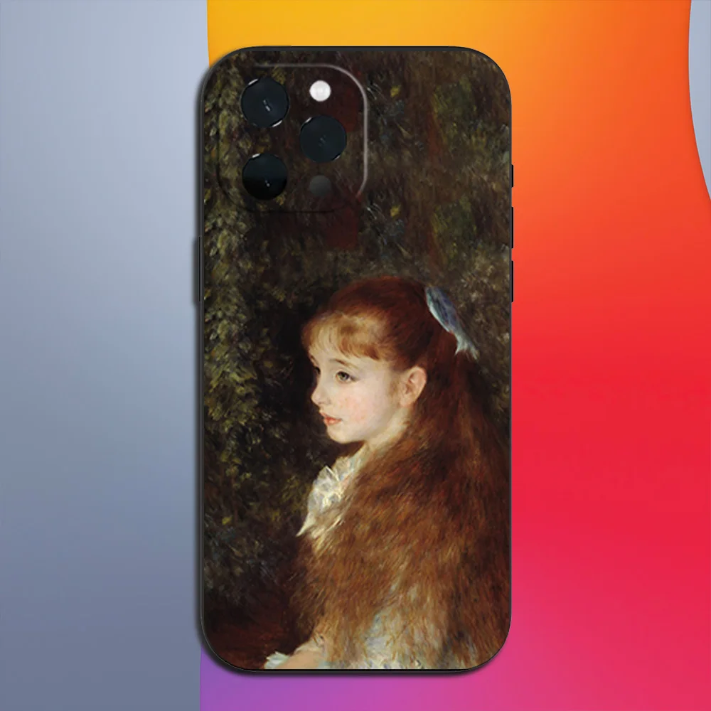 Art Pierre Auguste Renoir Phone Case for iPhone 11 12 13 14 15 16 Max Pro Plus Soft Shell