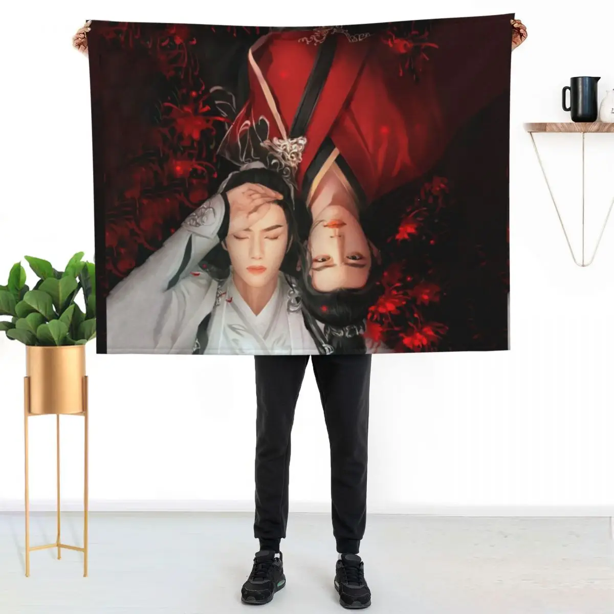 WangXian The Untamed Throw Blanket Plaid Summer Blankets For Baby Soft Plaid Plaid on the sofa Hairys Blankets