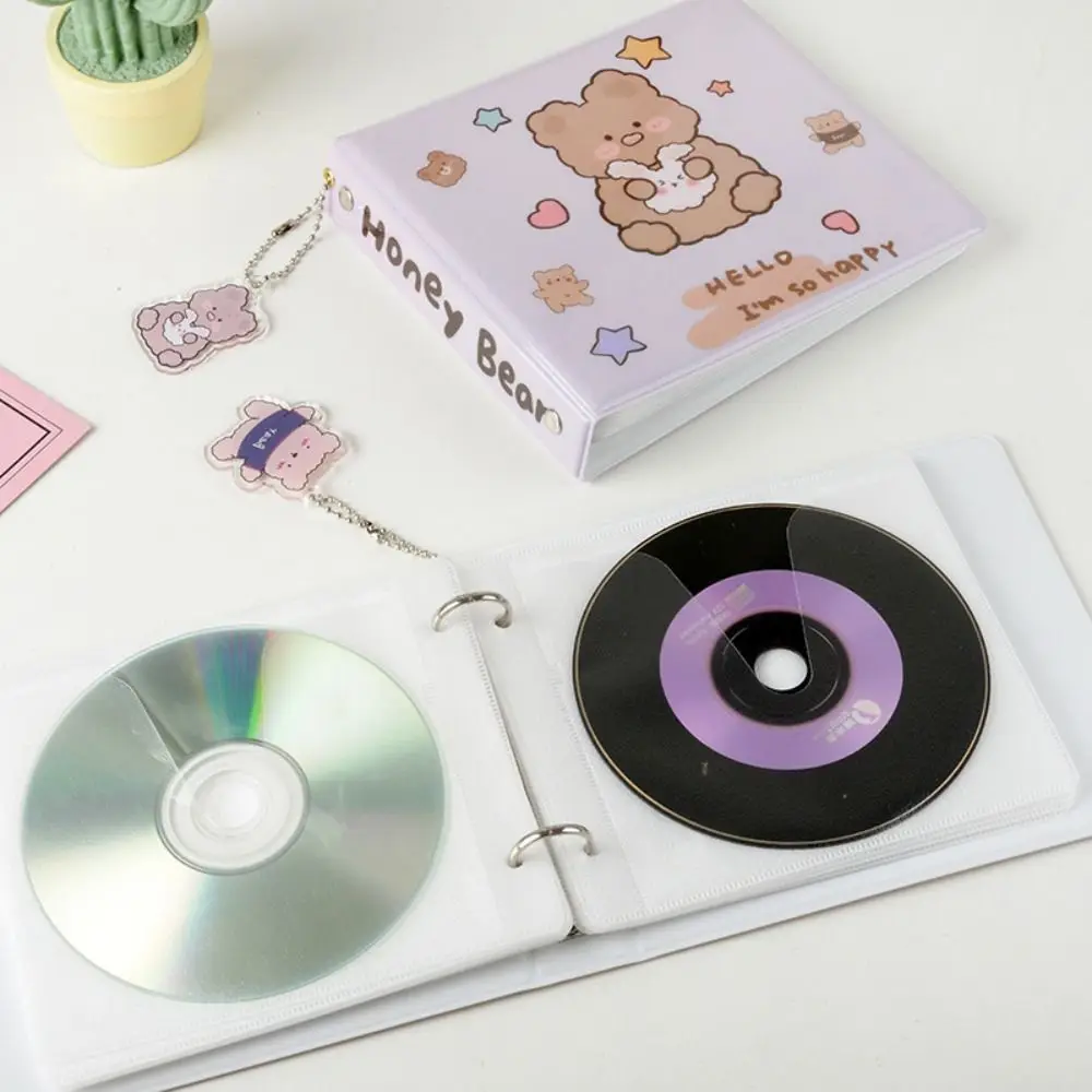 

10 Sheets Bear Photocard Holder Idol Card Collect Card Film Bear Photo Album Transparent Inner Pages Game Cards Protector