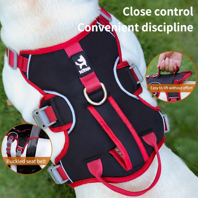 Dog Harness Pet Harnesses Puppy Waterproof Chest Straps Small Medium Dog Collar Bulldog Anti-slip Night Reflective Pet Products