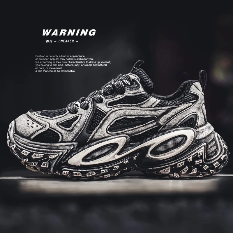 

Men's Platform Sneakers Everything Stylish Skateboard Casual Outdoor Tennis Running Sneakers Street Style Lace-up Sneakers 39-44