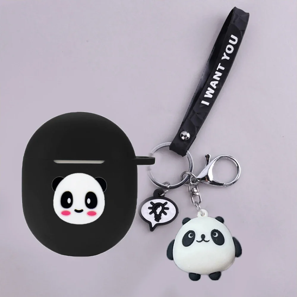 فوندا-حافظة فائقة للراحة من بوس ، حافظة كارتون لطيفة ، غطاء سيليكون للسماعات ، القط ، الكلب ، قلادة الأفوكادو