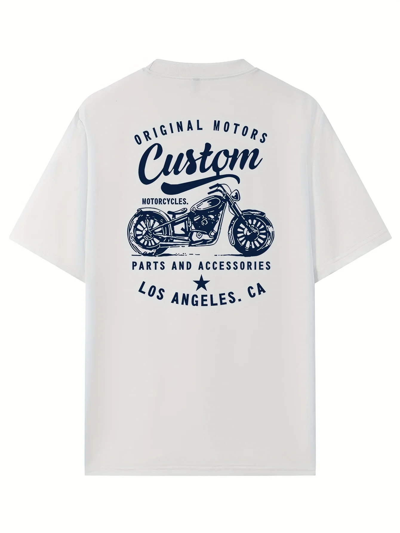 

Men's Summer 100% Cotton T Shirt with Motorcycle Theme Design Suitable for Casual Outdoor Clothing for Motorcycle Enthusiasts