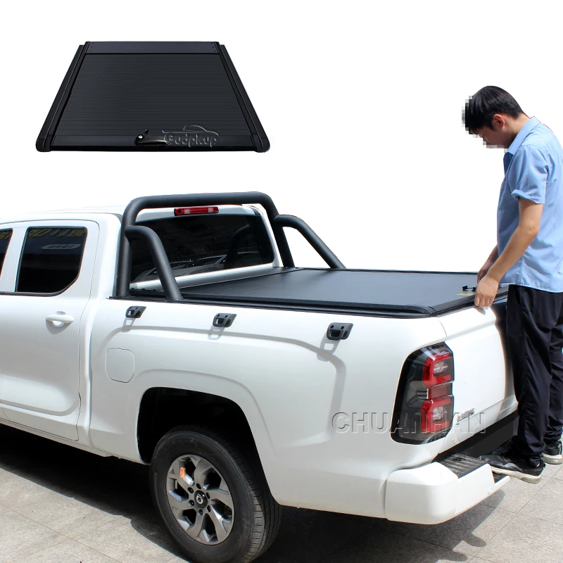 Retractable aluminum great wall Wingle 3 tonneau cover pickup truck cover for Great Wall poer Fengjun 57 honda shell ridgeline