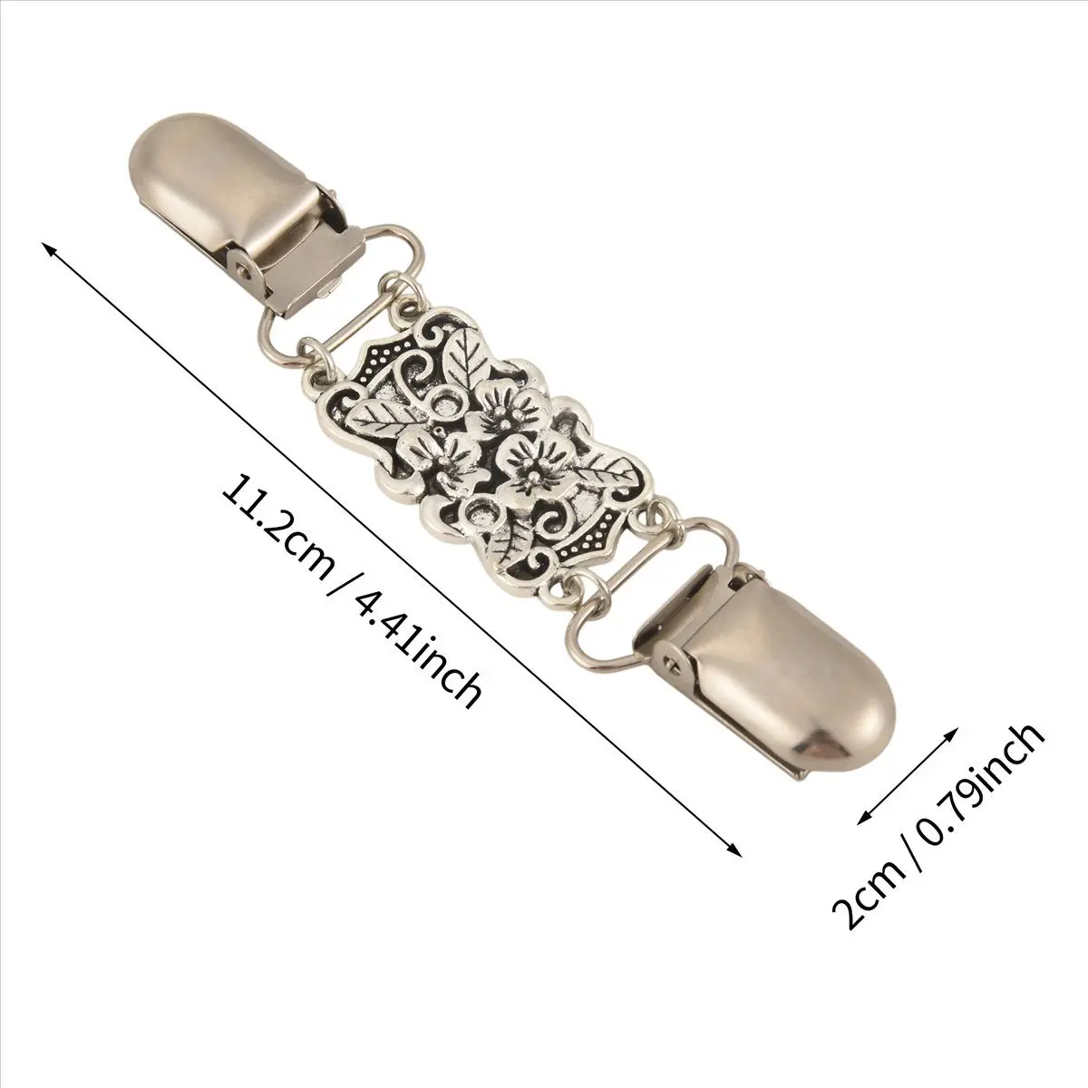 ABQR 2 PCS Retro Suéter Camisa Clipes Cardigan Collar Clips Vestidos Xale Clipe Para Mulheres Meninas, Estilo 1