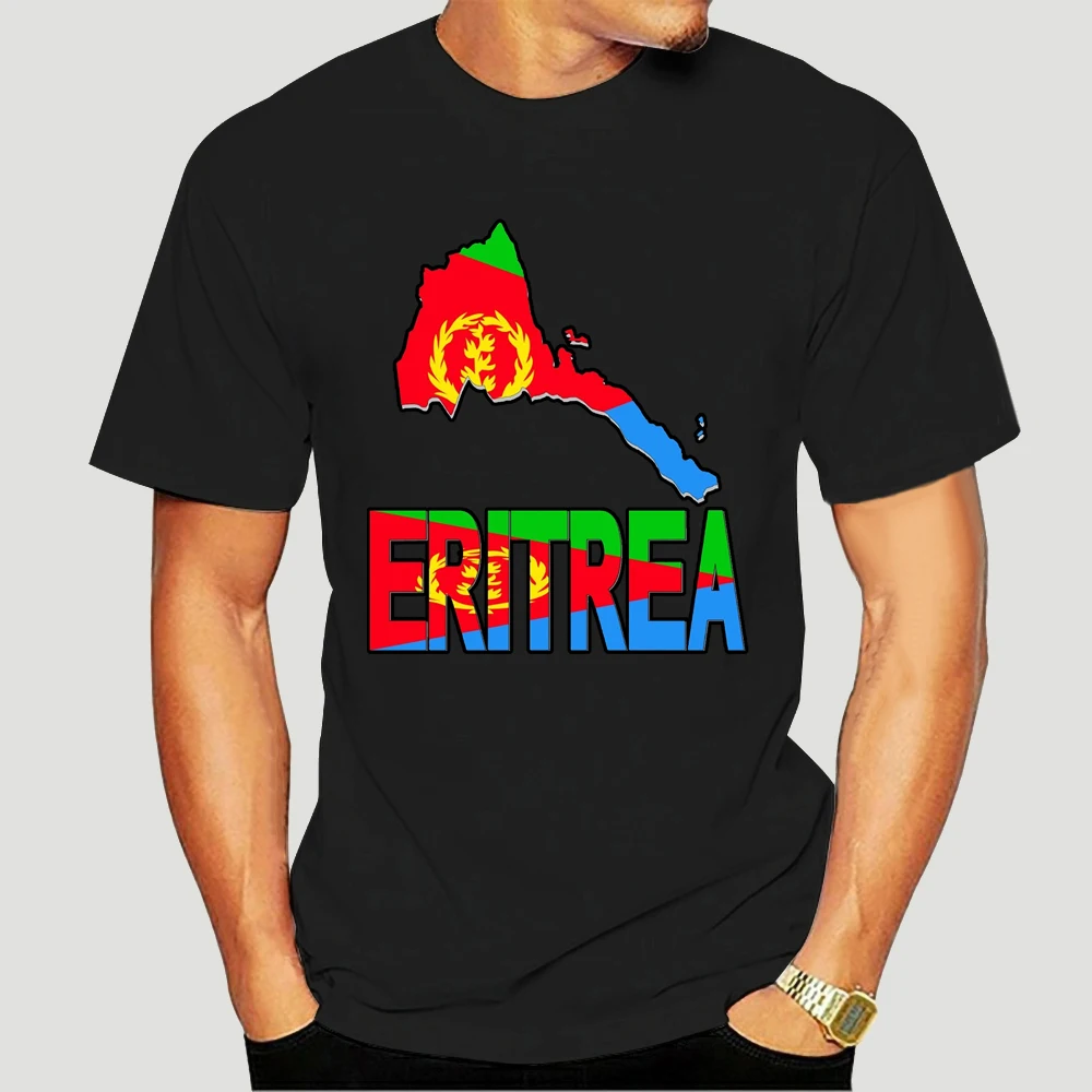 

FPACEFunny men t shirt novelty tshirt women Eritrea map Eritrean flag Africa T-shirt 7247X