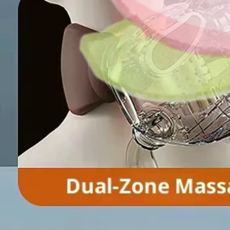مدلك الرقبة المحاكاة اليدوية الحقيقية مع تصميم العجن 4D، لاسلكي ومحمول لتخفيف آلام الظهر