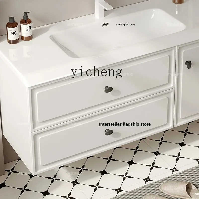 D20 Space Aluminum Bathroom Cabinet Combination Ceramic Integrated Wash Basin Washbasin