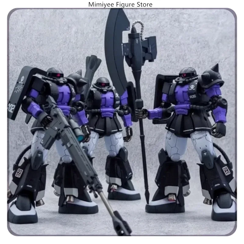 Gaogao Ms-06r-1a Zaku II High Sniper Rifle Axe Cannon Model Kit 1/144 Scale HG Assembly Action Figure for Collectors And Gifts