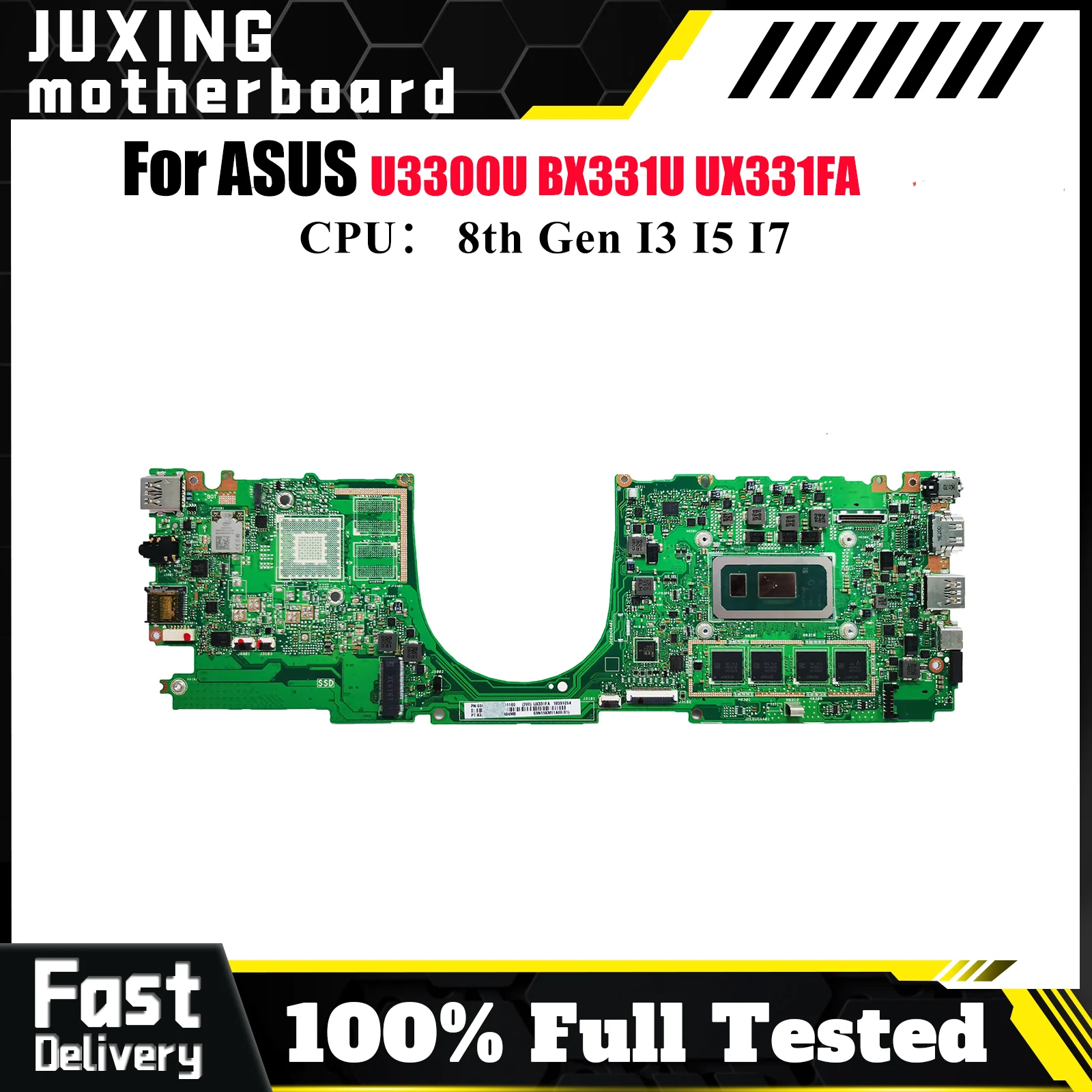 

UX331FA Материнская плата для ноутбука ASUS ZenBook UX33UA UX331 U3300U UX33UAL BX331U UX33UN Материнская плата с процессором I3 I5 I7 100% тест в порядке