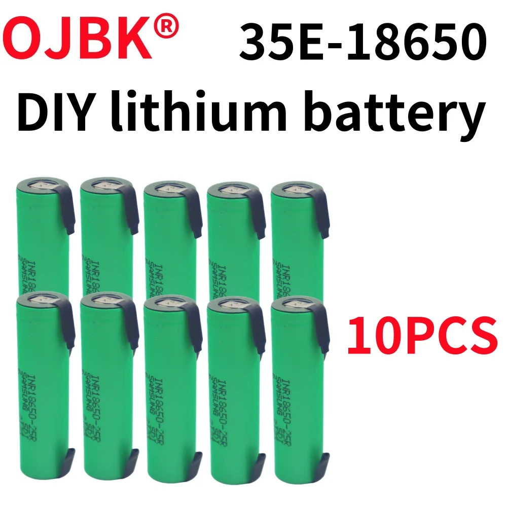 New 100% full capacity 18650 NCR-25R-18650 rechargeable lithium-ion battery 3.7V 2500mAh battery DIY nickel sheet