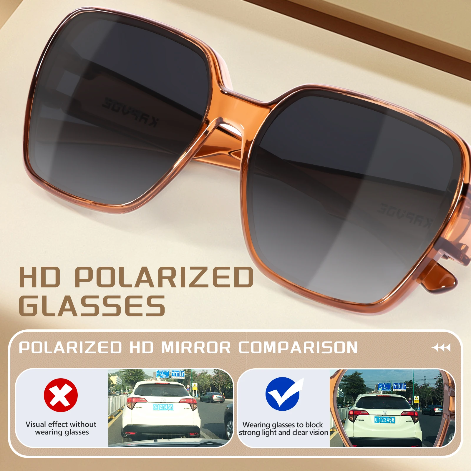 Kapvoe Übergroße Quadratische – Sunglasses Oversized Square Bewertung und Preis