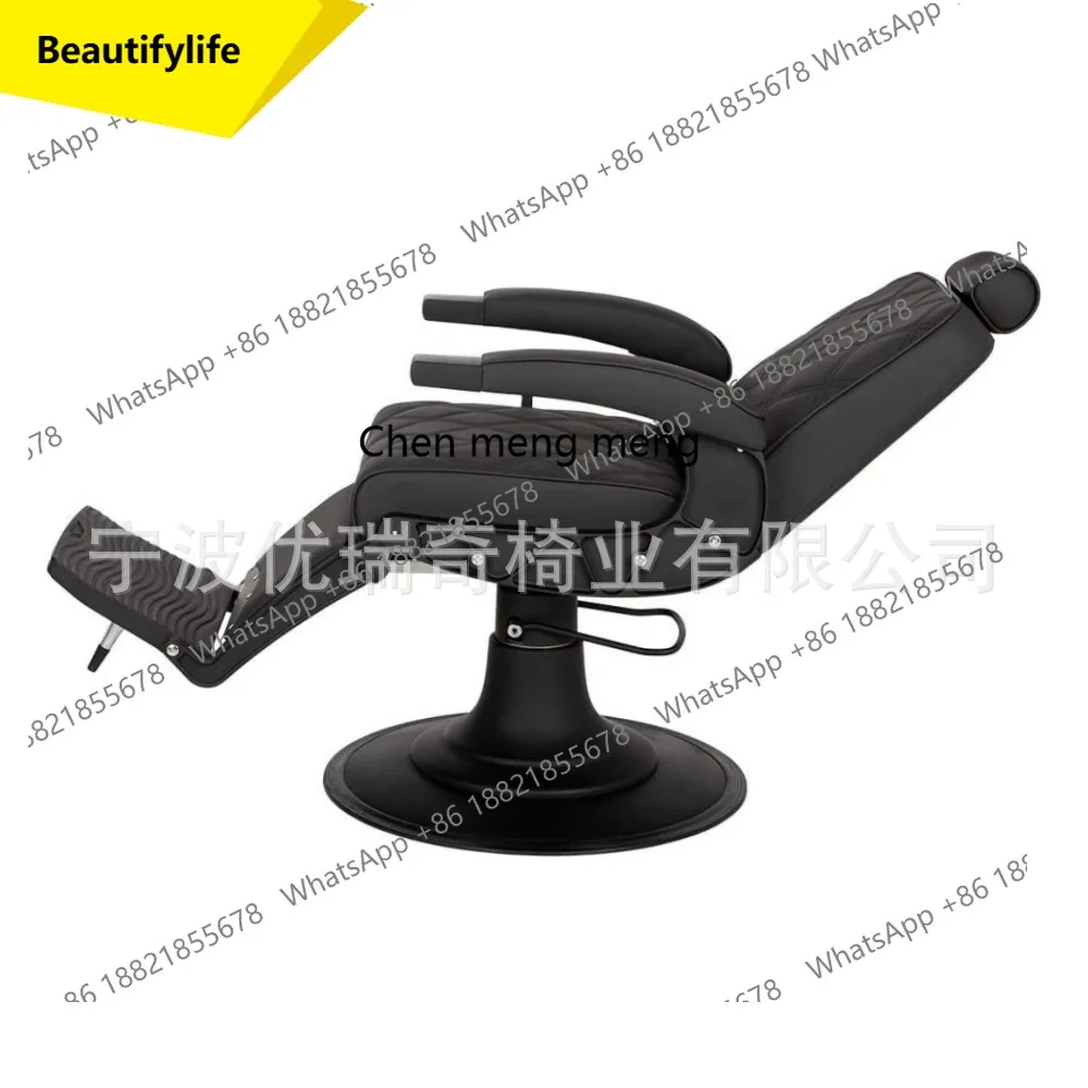 

01A Легкое роскошное парикмахерское кресло. Тяжелое металлическое кресло с масляной головкой, можно откидать в салоне, вращающееся специальное сиденье для парикмахерской.