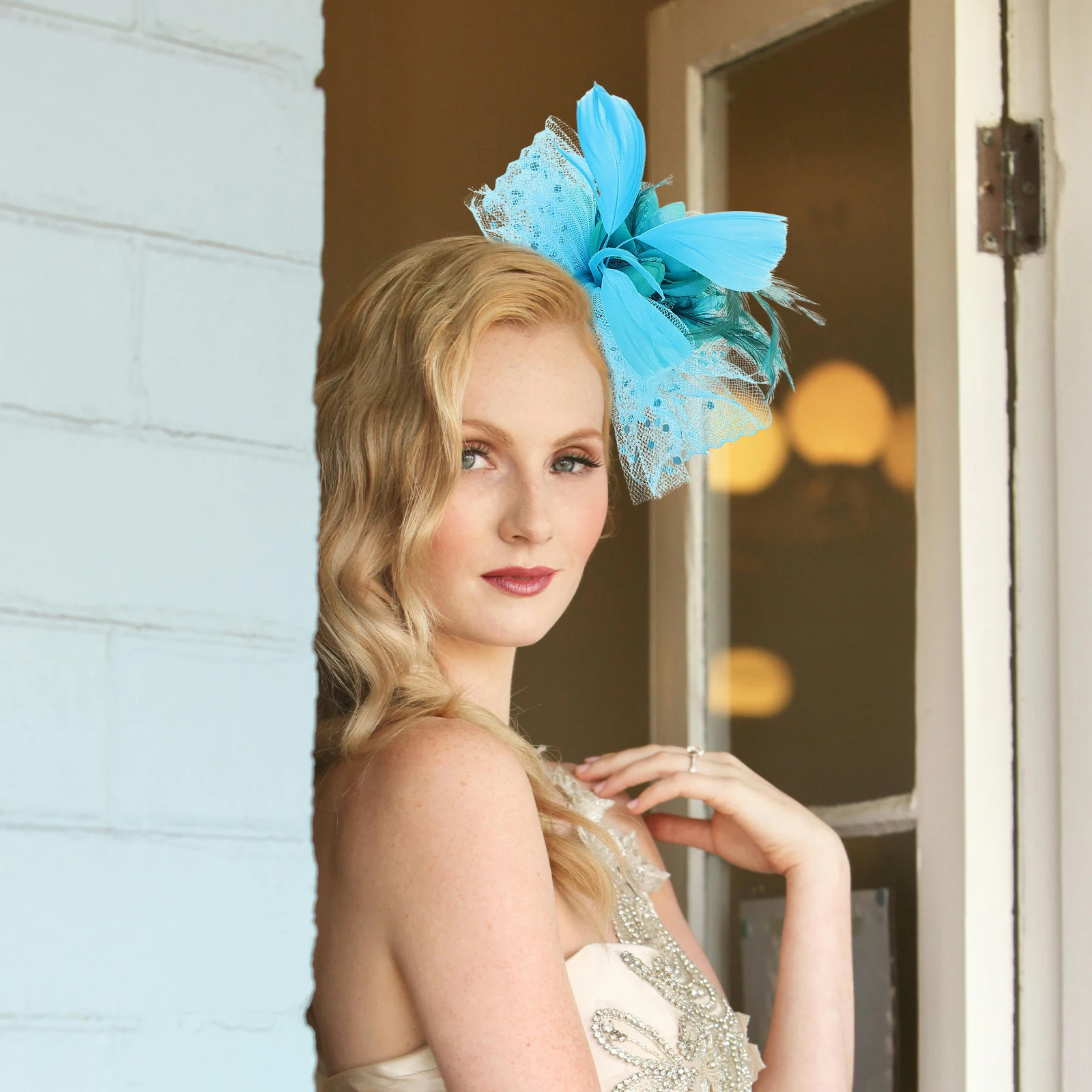 

Retro Head Fascinator Wedding Hat Hair Headbands for Women Fascinators Headpiece Bride Bridal Accessories