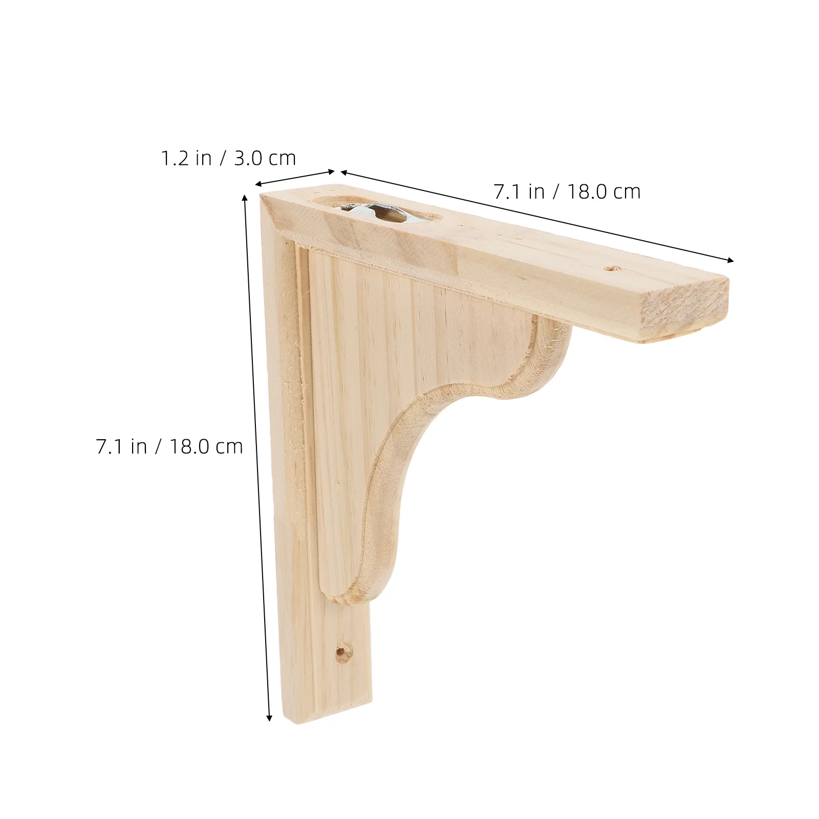 Triangular Wall Bracket Wooden Corner Brackets For Shelf Support Heavy Duty Floating Shelves Mounting Hardware Included