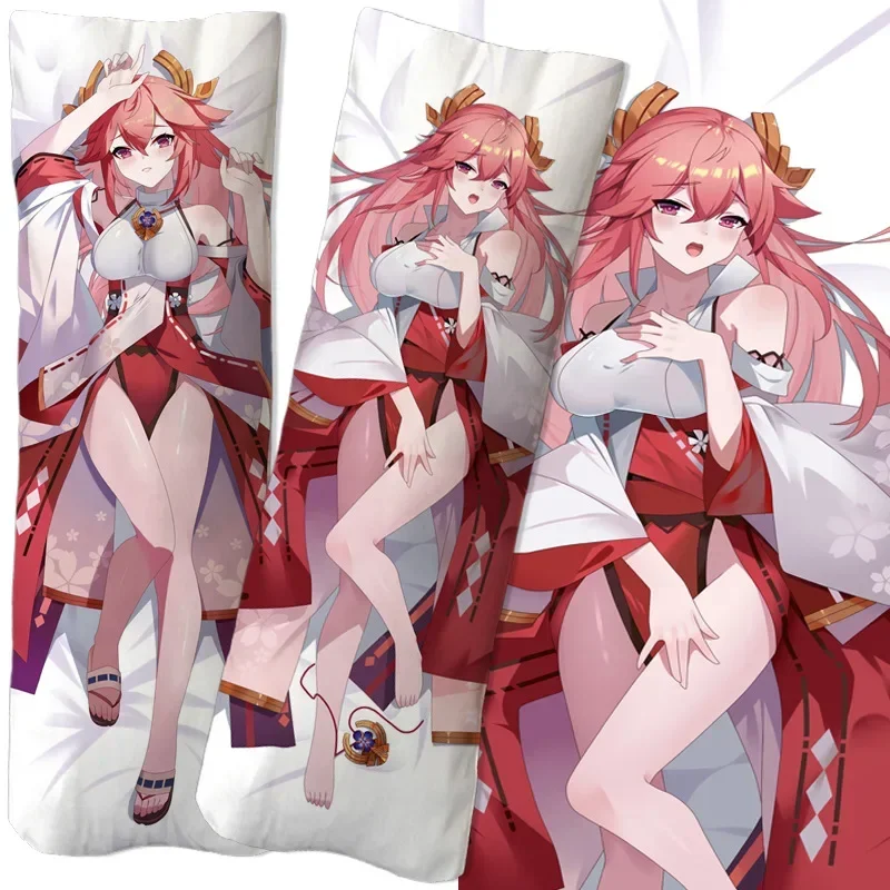 

game Genshin lumie Ningguang Fischl figure Equal body pillow pillowcase double-sided 3D printing customizable sexy pillowcase