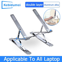 Adjustable Laptop Stand Aluminum For Macbook Levels Double Folding Computer PC Tablet Stand Notebook Pad Holder Heat Dissipation