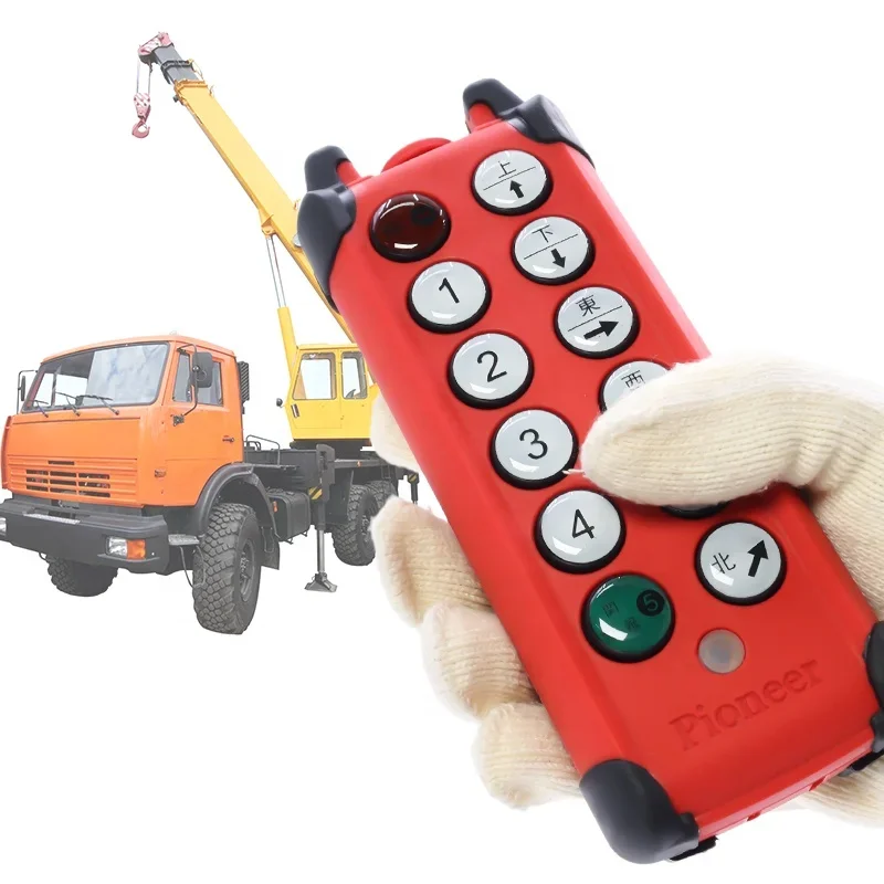 Q800A Professional customization 8 buttons long range transmitter and receiver lifting crane smart radio remote control