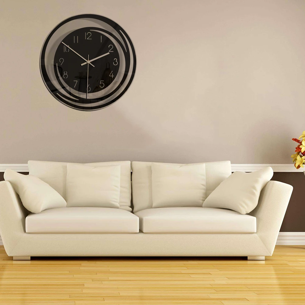 

Stylish Acrylic Hollow Wall Clock Creative Modern Design for Bedroom Living Room Office Home Decor No Needed