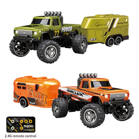RC 1/64 Speed Mini Off-Road Climbing Car Alloy Cool Appearance Light Shock Absorption With LED Light Toy For Children's Gift