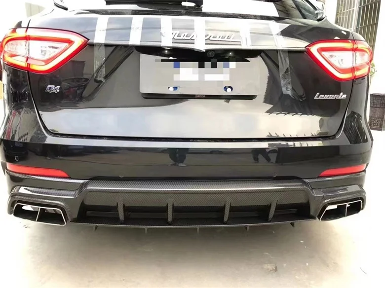 

M Style Carbon Front Bumper Lip Rear Wing Spoiler Body Kits Rear Diffuser Side Skirt HoodSuitable for Maserati Levante