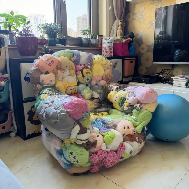 

celebrity transparent outdoor doll inflatable storage sofa chair single soft photography comfortable props doll storage