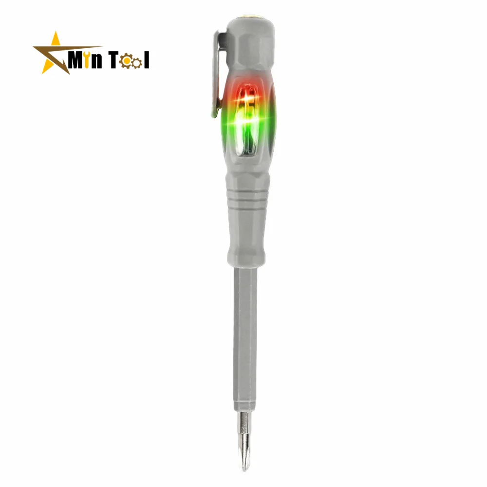 AC24-250V Neon Bulb Indicator Meter Electric Pen Insulated Highlight Pocket Tester Pen Screwdriver for Electrician Tool