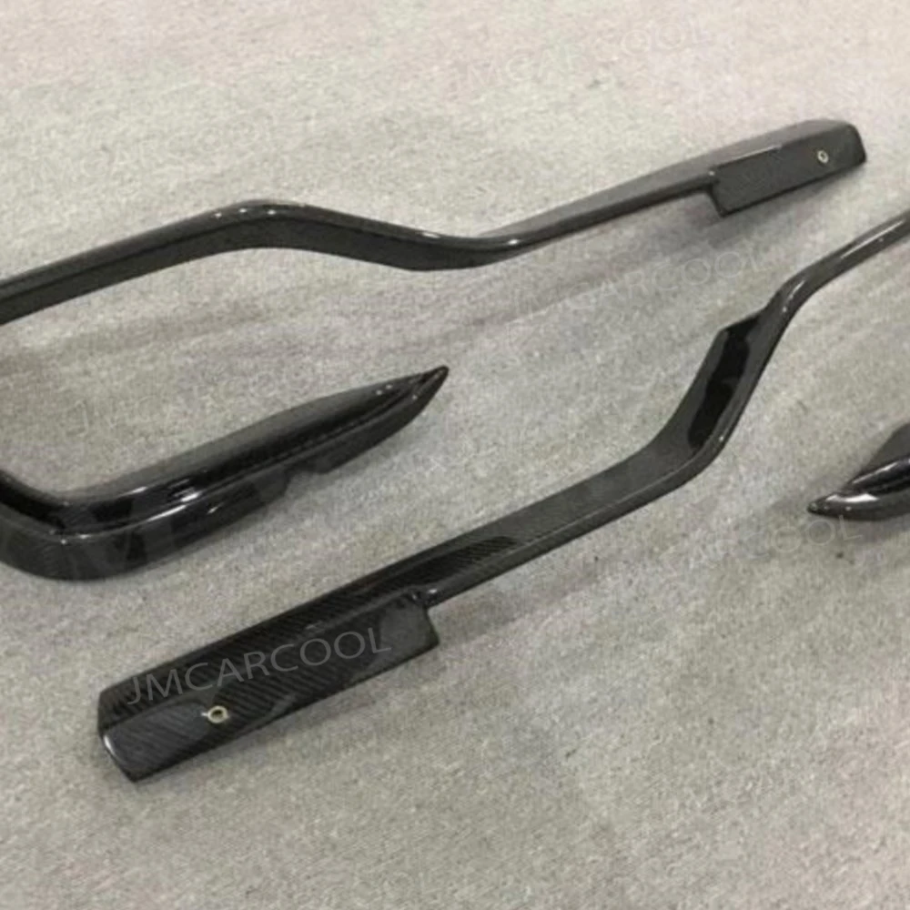 Carbon Fiber Front Foglight Trim Fog Lamp Cover Frame External Decoration for Maserati Ghibli 2014 - 2017 car styling