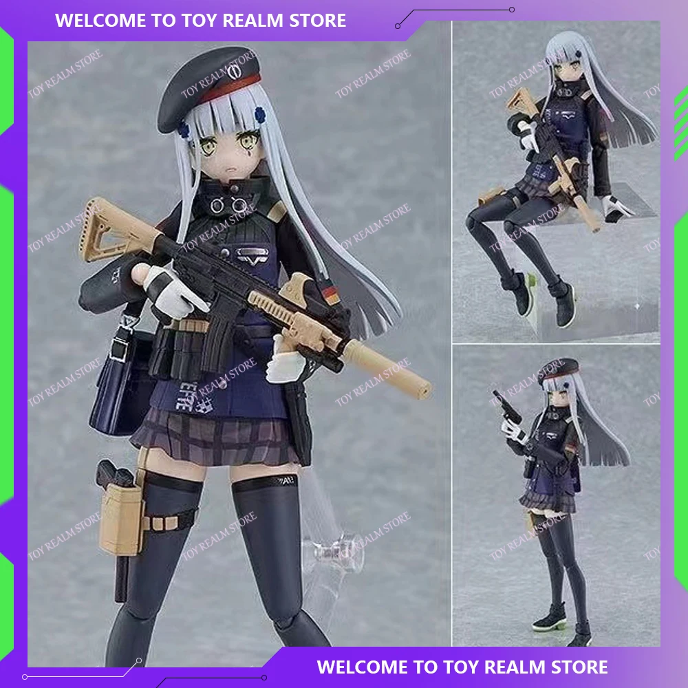 15CM Girls Frontline Action Figures 573 HK416 Anime Figures Collectible Model PVC Statue Room Decoration Birthday Gifts Toys