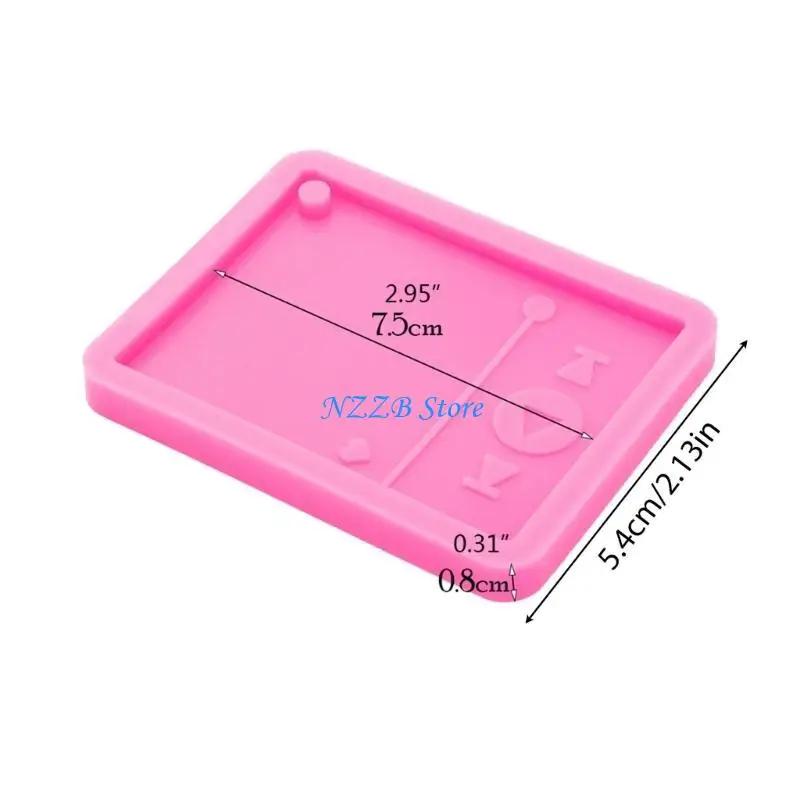 

T21F ювелирные изделия ручной работы, кулон, форма для литья из смолы, музыкальный плеер, брелок, форма для смолы, сделай сам,