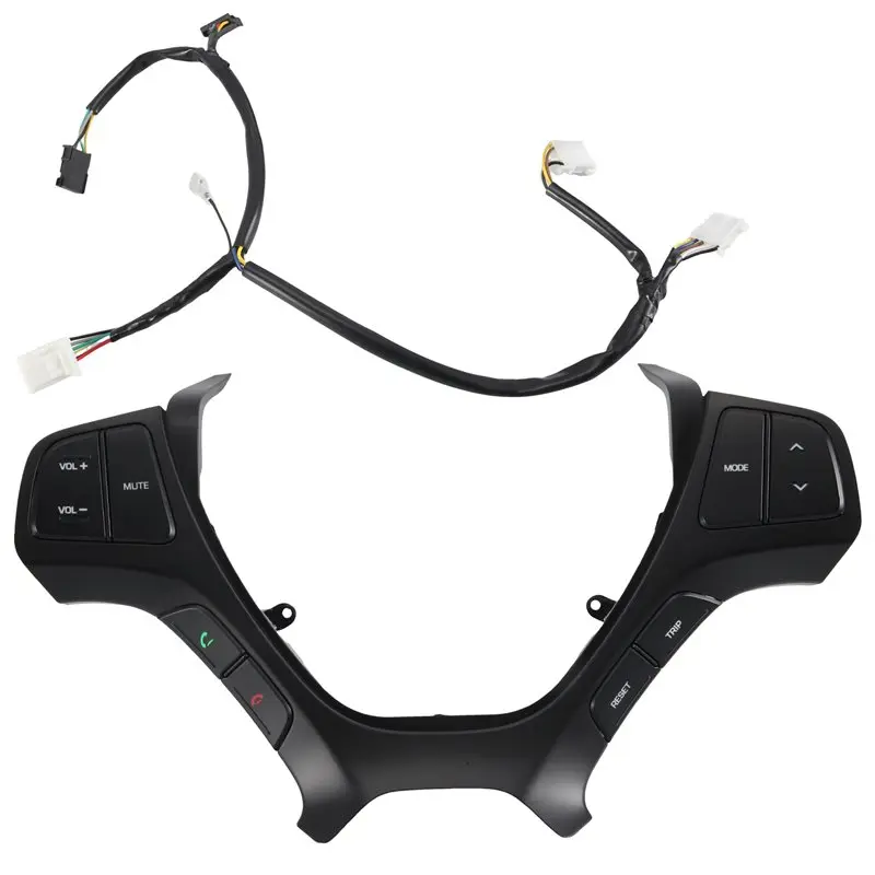 AC76-Car Steering Wheel Switch For I10 2014 2015 2016 2017 Steering Wheel Audio Control Button Replacement Parts