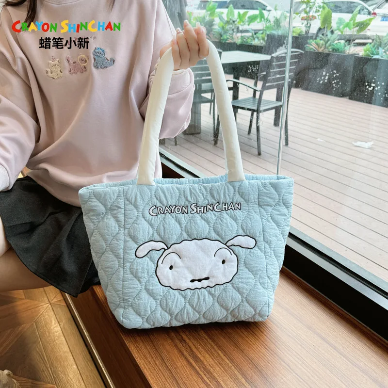 Crayon Shin-Chan Cartoon Fashion The Single Shoulder Bag Large Capacity Storage Versatile Tote Bag A Birthday Gifts for Girls